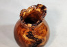 Wooden Vase Hand Carved Russian Olive Burl Wood